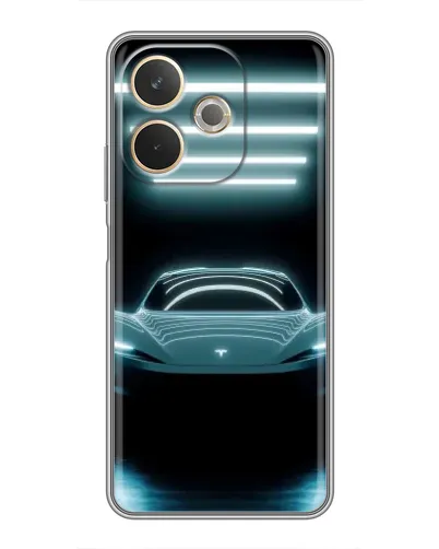 Чохол для OPPO A5 Pro з картинкою «Tesla в неоні»