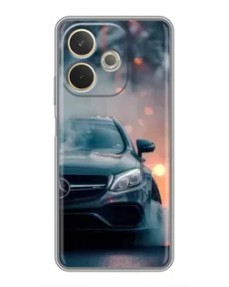 Чехол для OPPO A5 Pro с картинкой «Mercedes — ночной город»