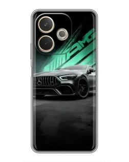 Чохол для OPPO A5 Pro з картинкою «Темний Mercedes AMG»