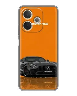 Чохол для OPPO A5 Pro з картинкою «Помаранчевий Mercedes AMG»