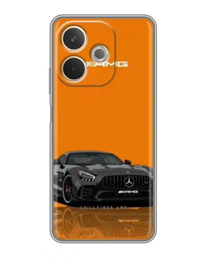 Чохол для OPPO A5 Pro з картинкою «Помаранчевий Mercedes AMG»