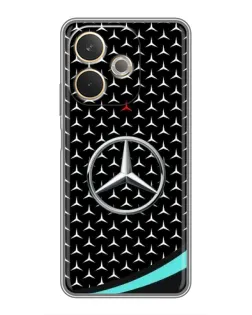 Чохол для OPPO A5 Pro з картинкою «Mercedes — бірюзовий акцент»
