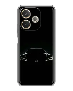 Чохол для OPPO A5 Pro з картинкою «Mercedes — силует авто»