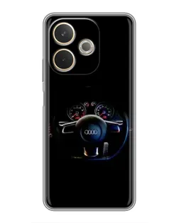 Чохол для OPPO A5 Pro з картинкою «Салон Audi — кермо»