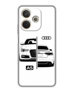 Чехол для OPPO A5 Pro с картинкой «Audi — контрастный дизайн»