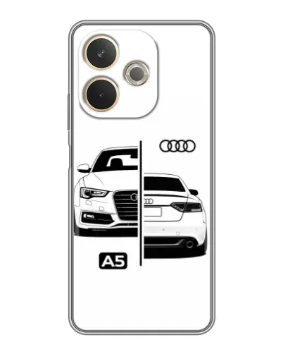 Чехол для OPPO A5 Pro с картинкой «Audi — контрастный дизайн»
