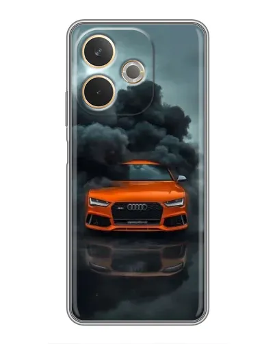 Чехол для OPPO A5 Pro с картинкой «Audi в облаках дыма»