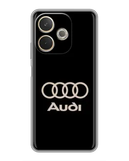 Чехол для OPPO A5 Pro с картинкой «Audi — золотой логотип»