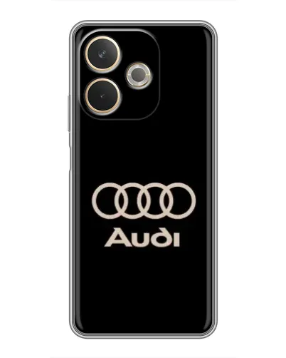Чехол для OPPO A5 Pro с картинкой «Audi — золотой логотип»
