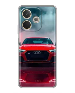 Чехол для OPPO A5 Pro с картинкой «Audi RS — красный стиль»