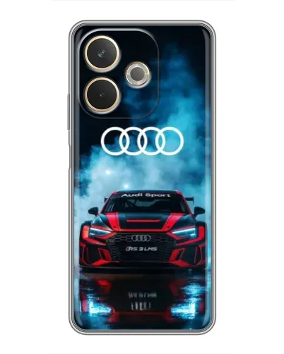 Чехол для OPPO A5 Pro с картинкой «Audi Sport — неон»