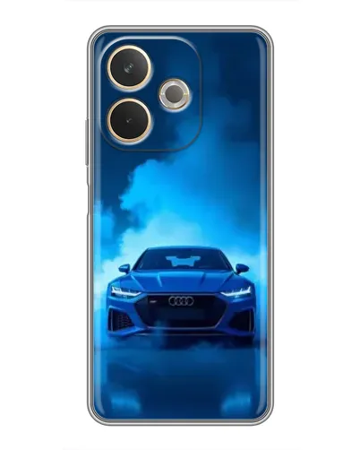 Чехол для OPPO A5 Pro с картинкой «Audi — голубая энергия»