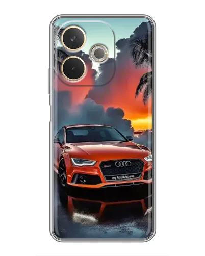 Чехол для OPPO A5 Pro с картинкой «Audi — закат»