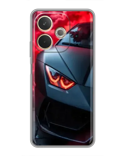 Чехол для OPPO A5 Pro с картинкой «Lamborghini красное сияние»