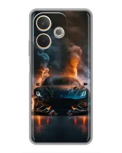 Чехол для OPPO A5 Pro с картинкой «Lamborghini дымная эстетика»