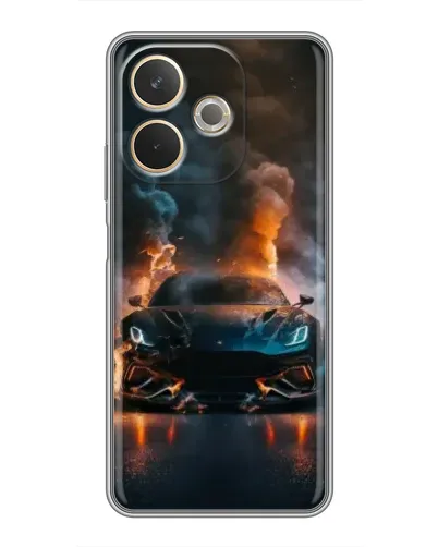Чехол для OPPO A5 Pro с картинкой «Lamborghini дымная эстетика»