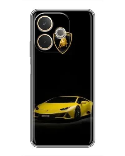 Чехол для OPPO A5 Pro с картинкой «Lamborghini желтый акцент»