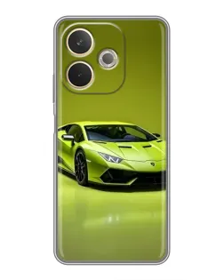 Чехол для OPPO A5 Pro с картинкой «Салатовый Lamborghini Huracan»