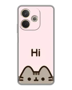 Чехол для OPPO A5 Pro с картинкой «Пушин говорит Hi»