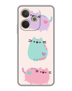 Чехол для OPPO A5 Pro с картинкой «Pusheen трио»