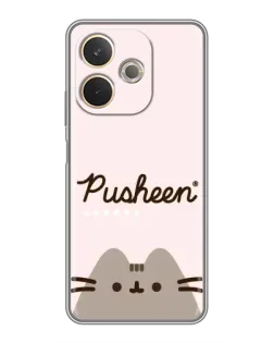 Чохол для OPPO A5 Pro з картинкою «Pusheen логотип»