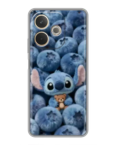 Чехол для OPPO A5 Pro с картинкой «Стич и голубика» Чехол для OPPO A5 Pro с картинкой «Стич и голубика»