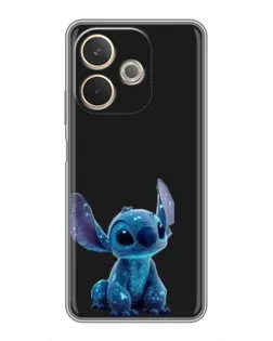 Чехол для OPPO A5 Pro с картинкой «Стич на черном»
