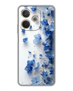 Чохол для OPPO A5 Pro з картинкою «Блакитний квітковий каскад» Чохол для OPPO A5 Pro з картинкою «Блакитний квітковий каскад»