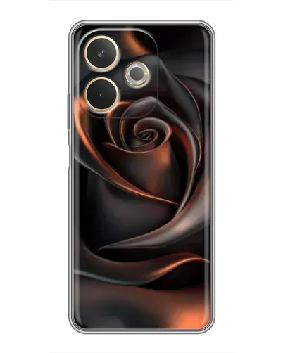 Чохол для OPPO A5 Pro з картинкою «Шовкова чорна троянда»