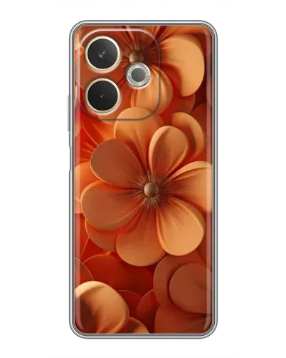 Чохол для OPPO A5 Pro з картинкою «Помаранчева макро квітка»