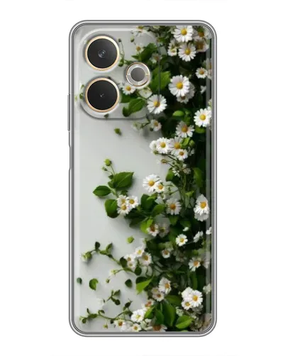 Чохол для OPPO A5 Pro з картинкою «Гілка дрібних білих квітів»