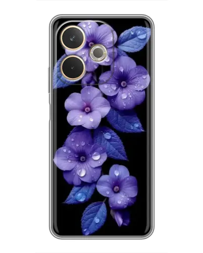 Чохол для OPPO A5 Pro з картинкою «Фіолетові квіти з росою» Чохол для OPPO A5 Pro з картинкою «Фіолетові квіти з росою»