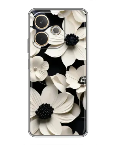 Чохол для OPPO A5 Pro з картинкою «Об'ємні білі квіти»