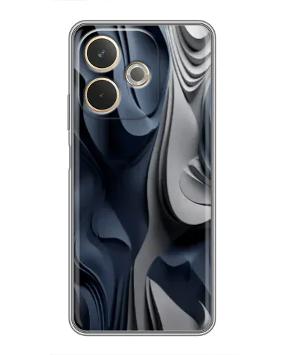 Чохол для OPPO A5 Pro з картинкою «Об'ємні сині складки»