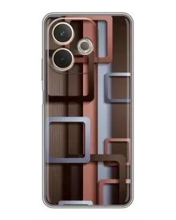 Чохол для OPPO A5 Pro з картинкою «Коричневі об'ємні квадрати» Чохол для OPPO A5 Pro з картинкою «Коричневі об'ємні квадрати»