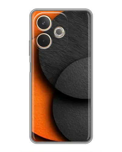 Чохол для OPPO A5 Pro з картинкою «Геометрія помаранчевих кіл»