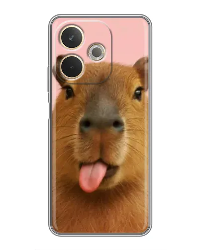 Чохол для OPPO A5 Pro з картинкою «Капібара з язиком»