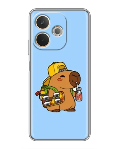 Чохол для OPPO A5 Pro з картинкою «Капібара на скейті»