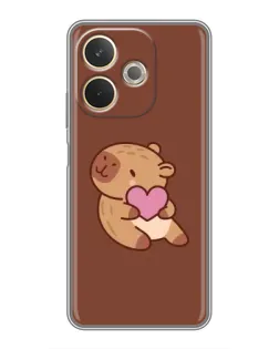 Чохол для OPPO A5 Pro з картинкою «Капібара з серцем» Чохол для OPPO A5 Pro з картинкою «Капібара з серцем»