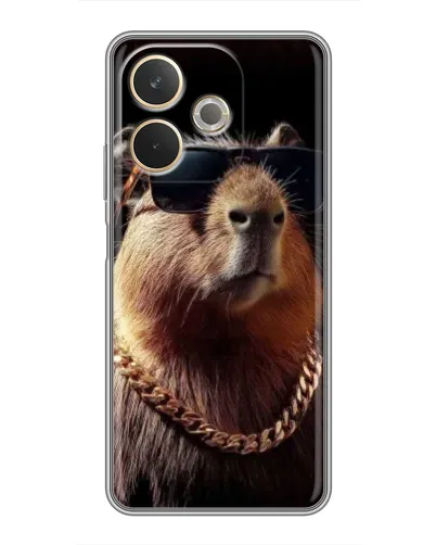 Чохол для OPPO A5 Pro з картинкою «Капібара золотий ланцюг»