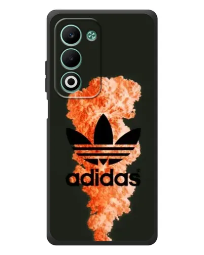 Чохол для OPPO A5 з картинкою «Помаранчевий дим Adidas»