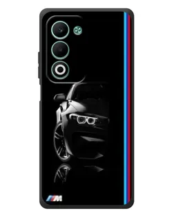 Чохол для OPPO A5 з картинкою «Силует BMW в темряві»