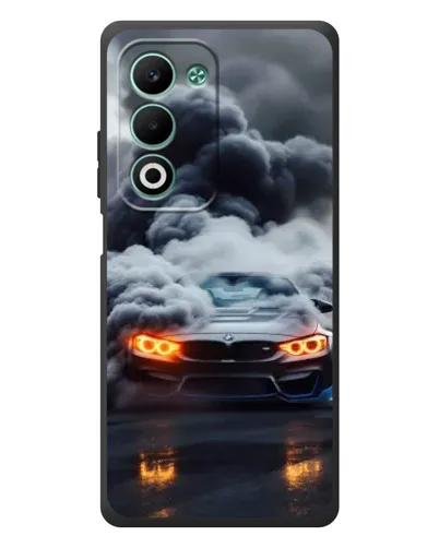 Чохол для OPPO A5 з картинкою «BMW у диму»
