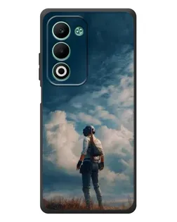 Чохол для OPPO A5 з картинкою «Герой PUBG на скелі»