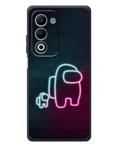 Чохол для OPPO A5 з картинкою «Among Us неон-арт»