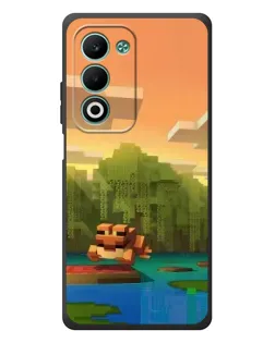 Чохол для OPPO A5 з картинкою «Майнкрафт захід сонця»