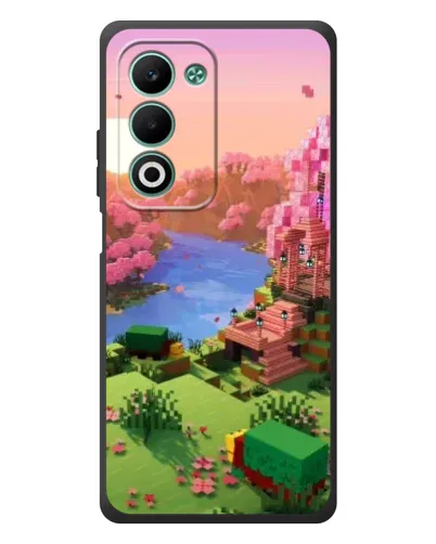 Чохол для OPPO A5 з картинкою «Рожеве дерево Minecraft»
