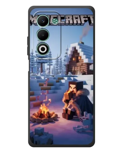 Чохол для OPPO A5 з картинкою «Зимовий Minecraft»