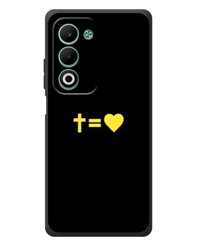 Чохол для OPPO A5 з картинкою «Серце та Хрест»