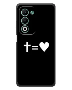 Чохол для OPPO A5 з картинкою «Хрест та Серце»